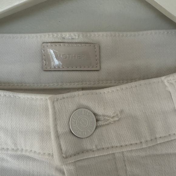 MOTHER The Tripper Ankle Fray Jeans, White, Size 30, Crisp White, Excellent - Picture 9 of 11